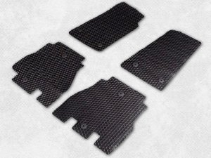 Jeep Wrangler JL Floor Mat Set - All Weather Rubber Front/ Rear 4 Piece Set - Black Jeep Wrangler JL Floor Mat Set - All Weather Rubber Front/ Rear 4 Piece Set - Black